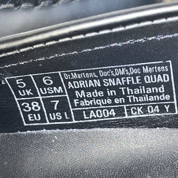 Dr. Martens Black and White Women's loafer - Picture 4 of 5